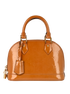 Alma BB, &pound;595, Handbags, Brown, Patent Leather, Front view